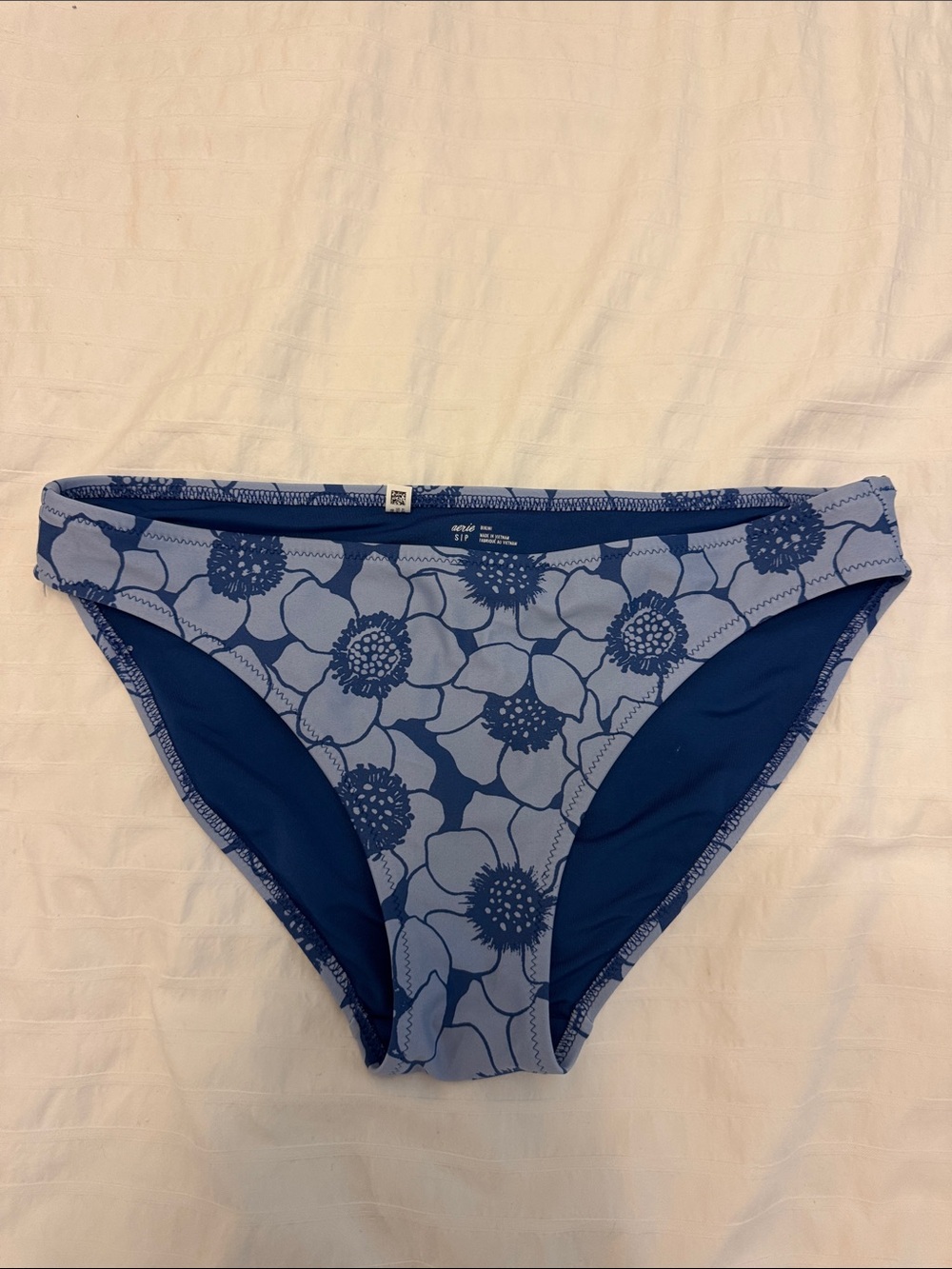 aerie Blue Floral Bikini Bottoms
